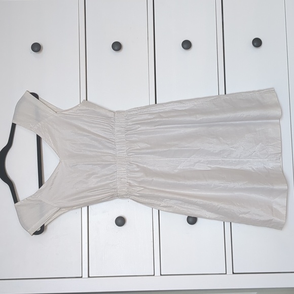 Sz 4 Armani Exchange Gold Metallic Mini Dress - Picture 2 of 7